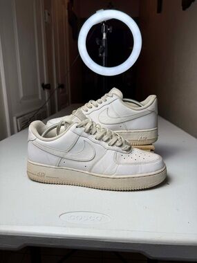 Nike Air Force 1 Men's Running Shoes Size 10.5 Triple White beat